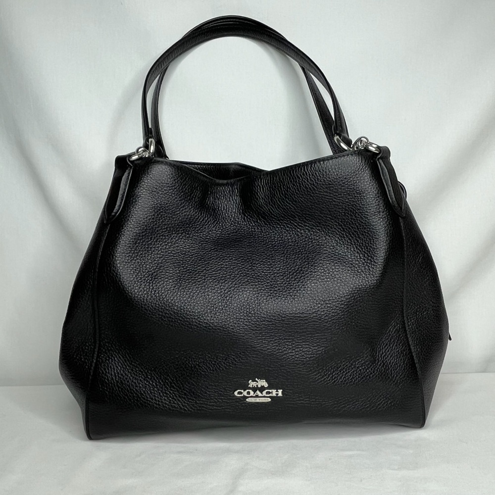 Coach Black Leather Shoulder Bag